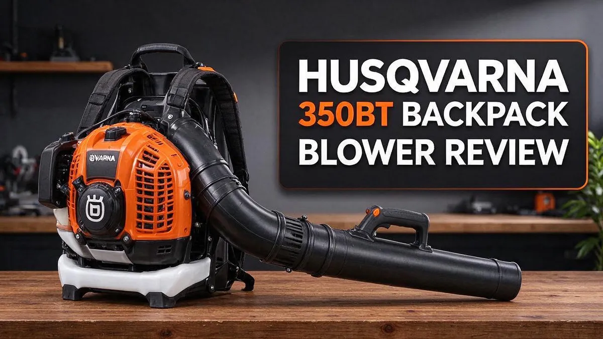 Husqvarna 350BT Backpack Blower Review: Airflow, Power, and Performance for Large Yards